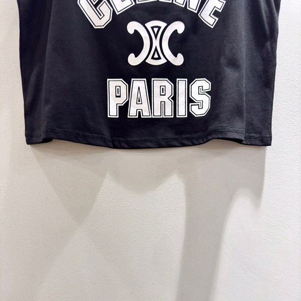 超人気 セリーヌ PARIS コットン タンクトップ 偽物 Ceb32694